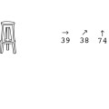 Барний табурет Frozen Square Stool 6342 C2 White (6342C2)5